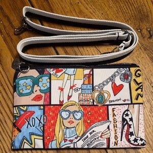 Brighton Glam Comic Print Crossbody Bag